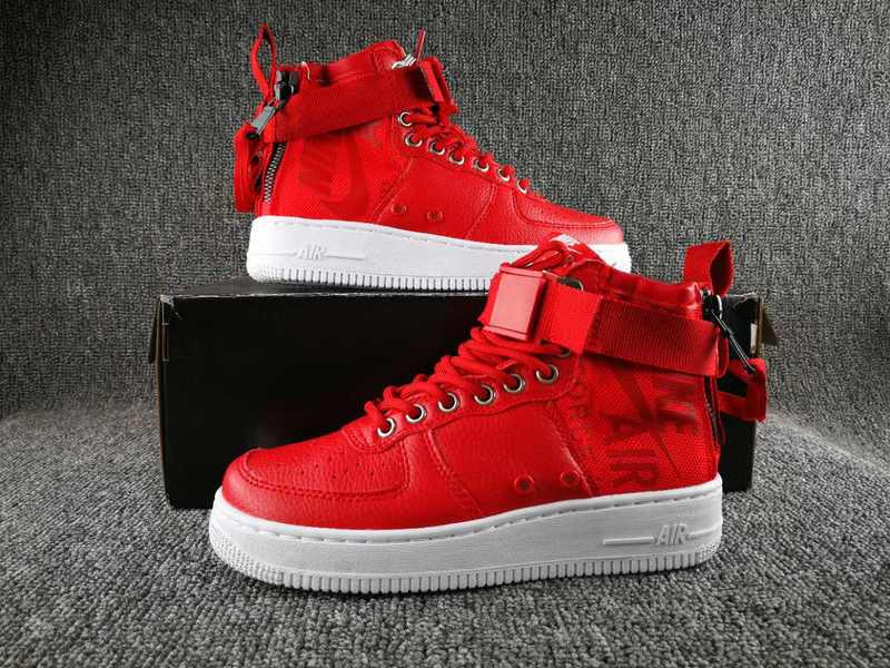 Nike Special Field SF AF1 Mid Red White Shoes